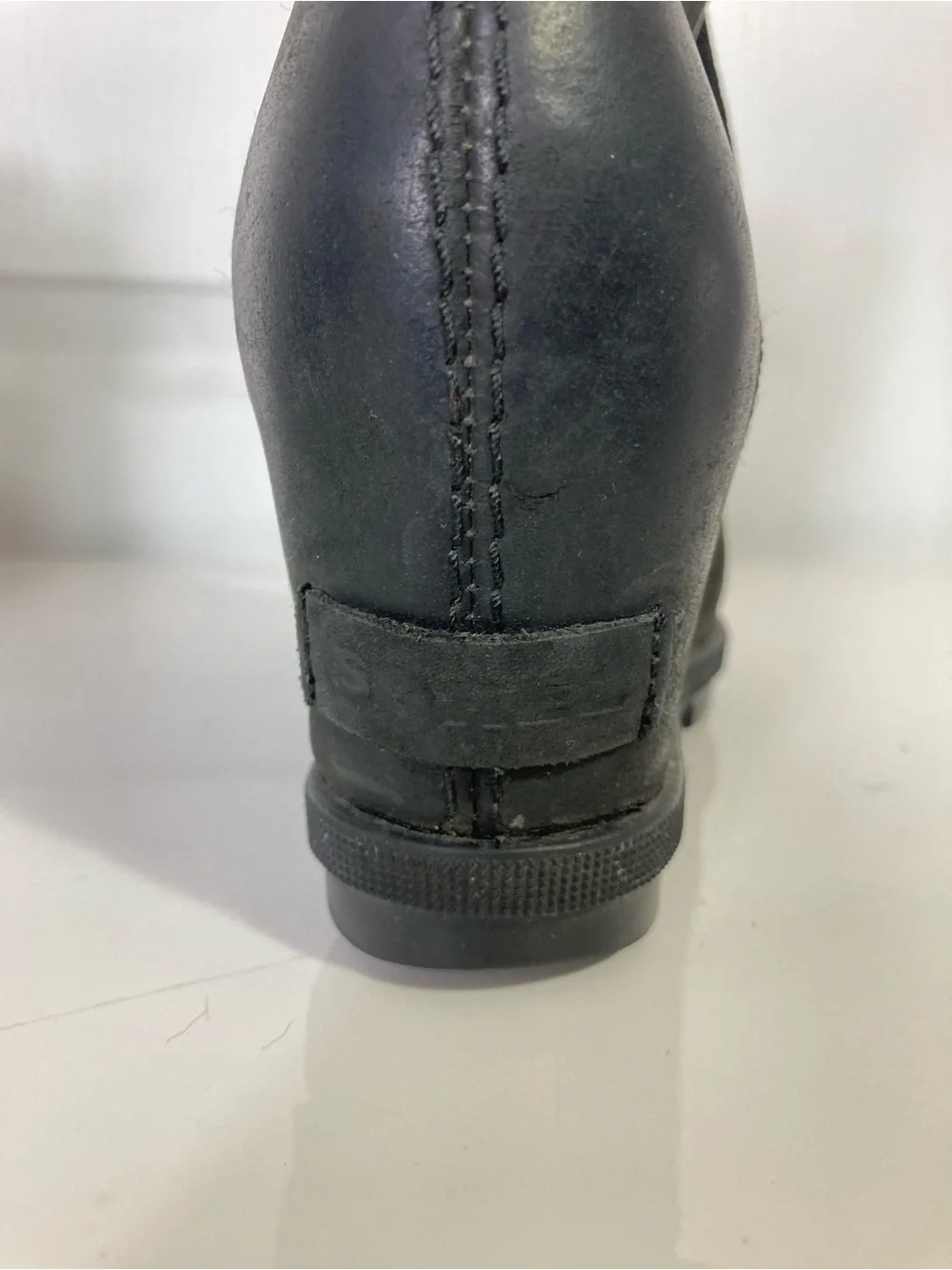 SOREL Joan Of Arctic II Wedge Boots Women US 5.5 Grey Nubuck-Leather Ankle